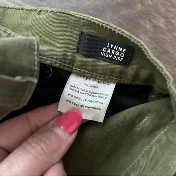 Veronica Beard Lynne Cargo High Rise Pants in Palm Green Sz 28 - Picture 11 of 12
